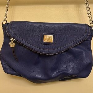 Juicy Couture Navy Traveler Flab Crossbody Bag